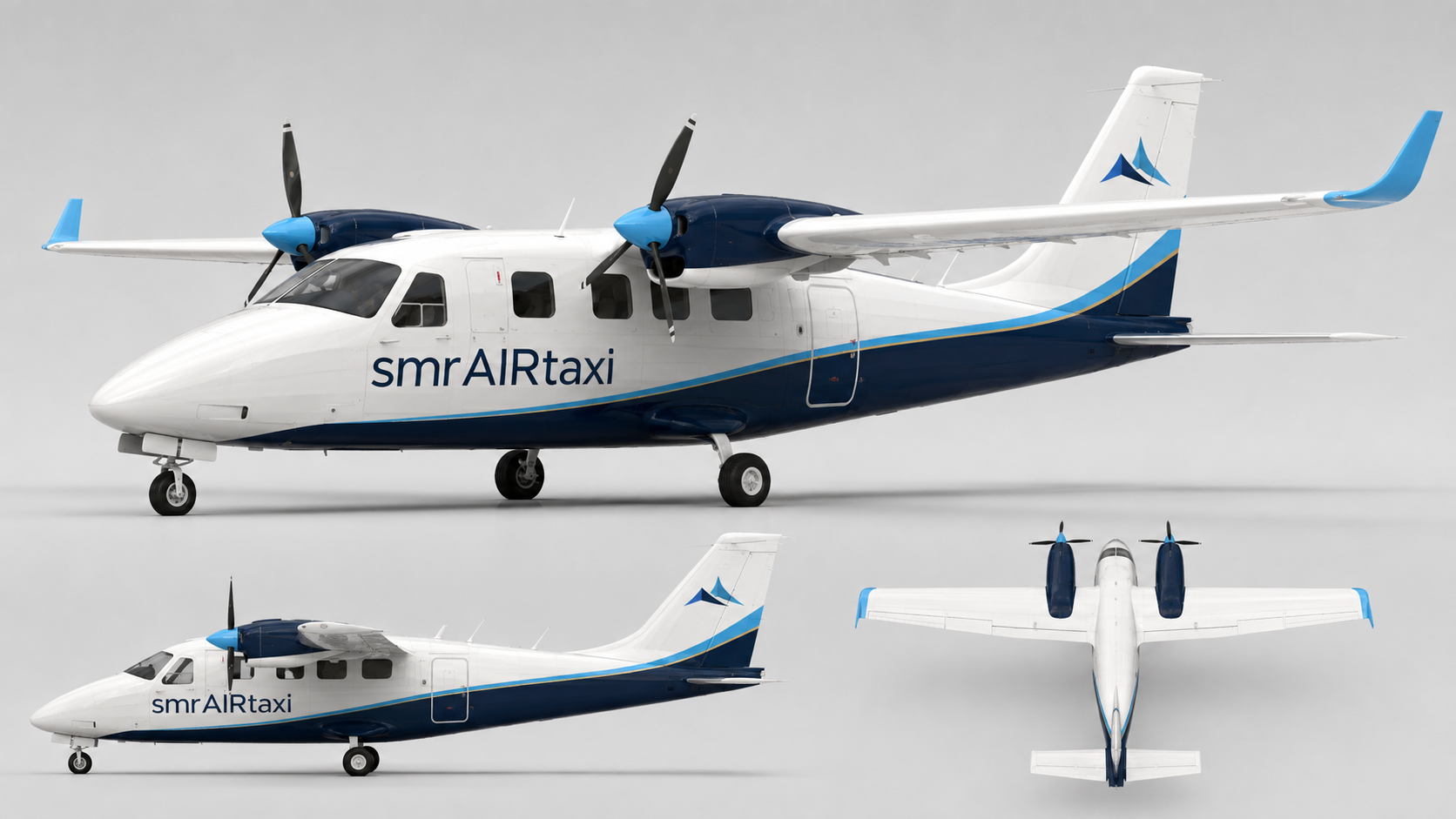 Tecnam P2012 nella livrea smrAIRtaxi